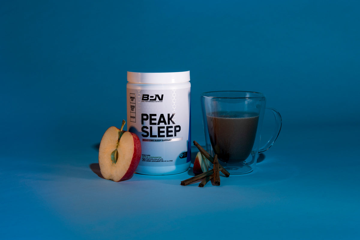 BARE PERFORMANCE NUTRITION, BPN Peak Sleep Night-Time Sleep Support  Supplement, Chocolate