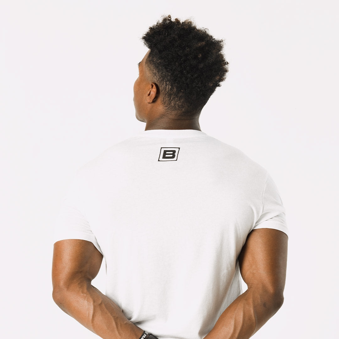 Kinetic Tee - Men's White Athletic T-Shirt – Vitality Athletic Apparel
