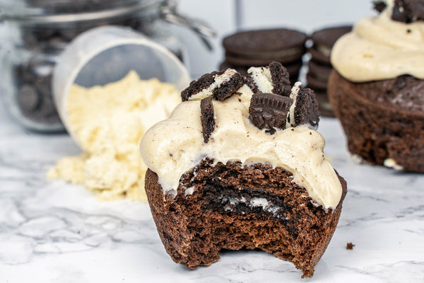 Milk N' Cookies Protein Cupcakes